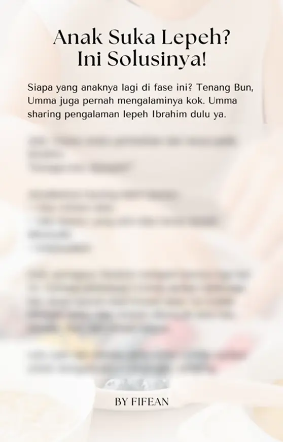 Panduan praktis untuk menghadapi masa MPASI 6-12 bulan.
